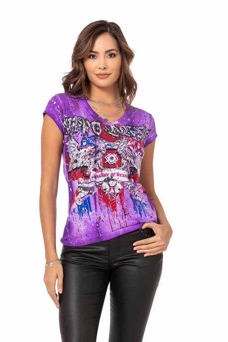 WT331 women T-shirt with a great front print