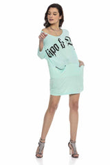 WY135 Damen Jerseykleid in ausgefallenem Schnitt - Cipo and Baxx - Damen - Damen Kleid -
